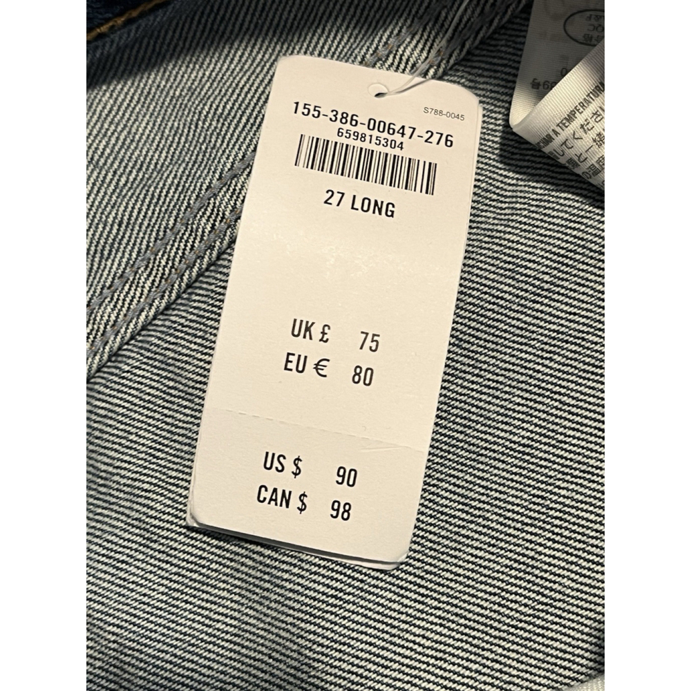 Abercrombie & Finch Wide Leg Jeans Womens 27 Curve Love High Rise Cropped NWT - Picture 8 of 12